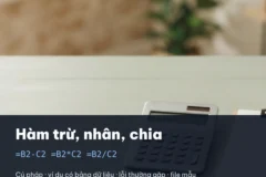 Hàm trừ, nhân, chia trong Excel: Cú Pháp, Ví Dụ & Lỗi Thường Gặp
