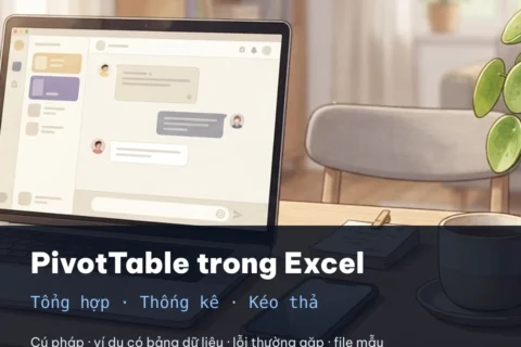 Hướng dẫn sử dụng thống kê PivotTable trong Excel